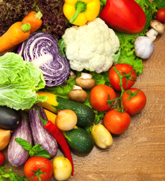 variety of fruits and vegetables