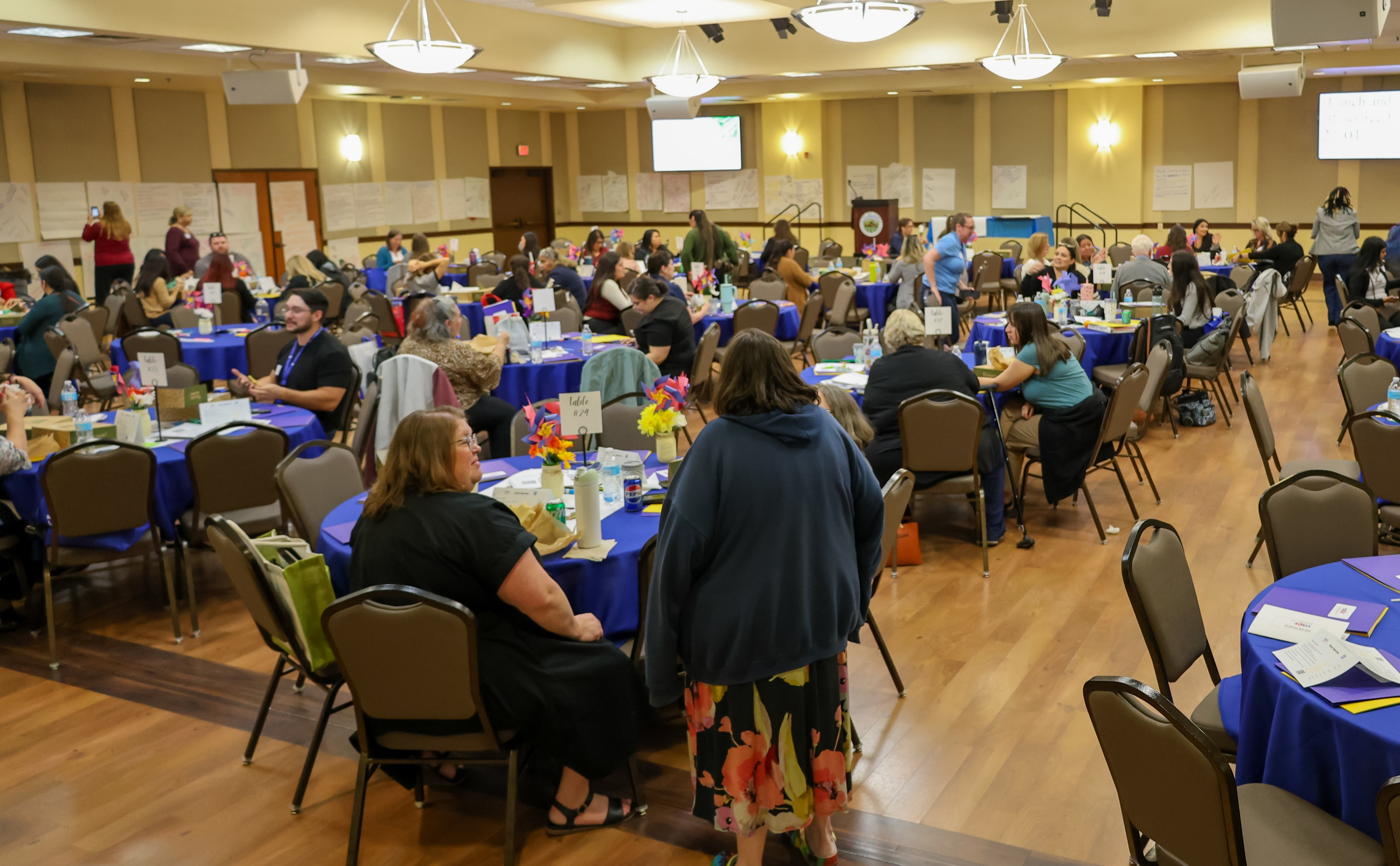 wideshot of people at CAPC event